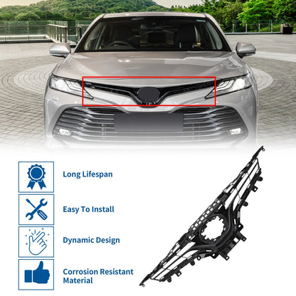 Front Hood Bumper Grille for Toyota Camry LE (2018-2020) Black