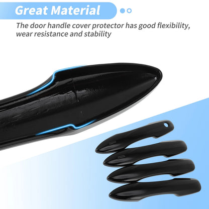 Glossy Black Door Handle Cover for Toyota Camry Corolla (2019-2025)