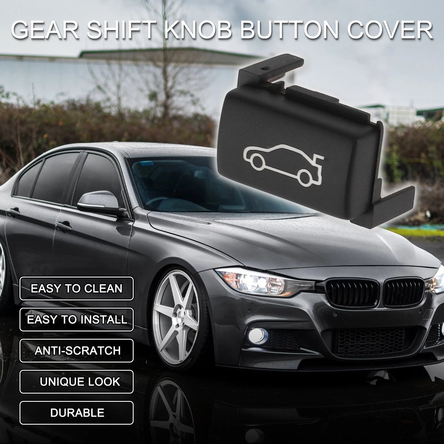 Tailgate Trunk Button Cover for BMW 1-7 X1 X3 Black
