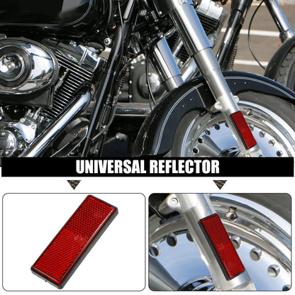 Universal / 88x32mm / Spoke Reflector Red for Universal Motorcycle