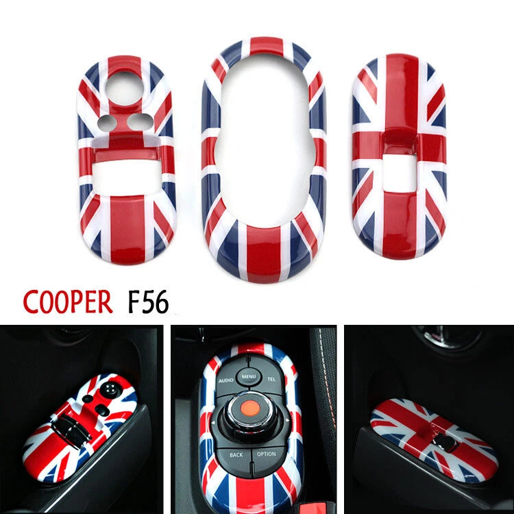 Union Jack Power Window Door Switch Cover Control Panel fit for Mini Cooper F56
