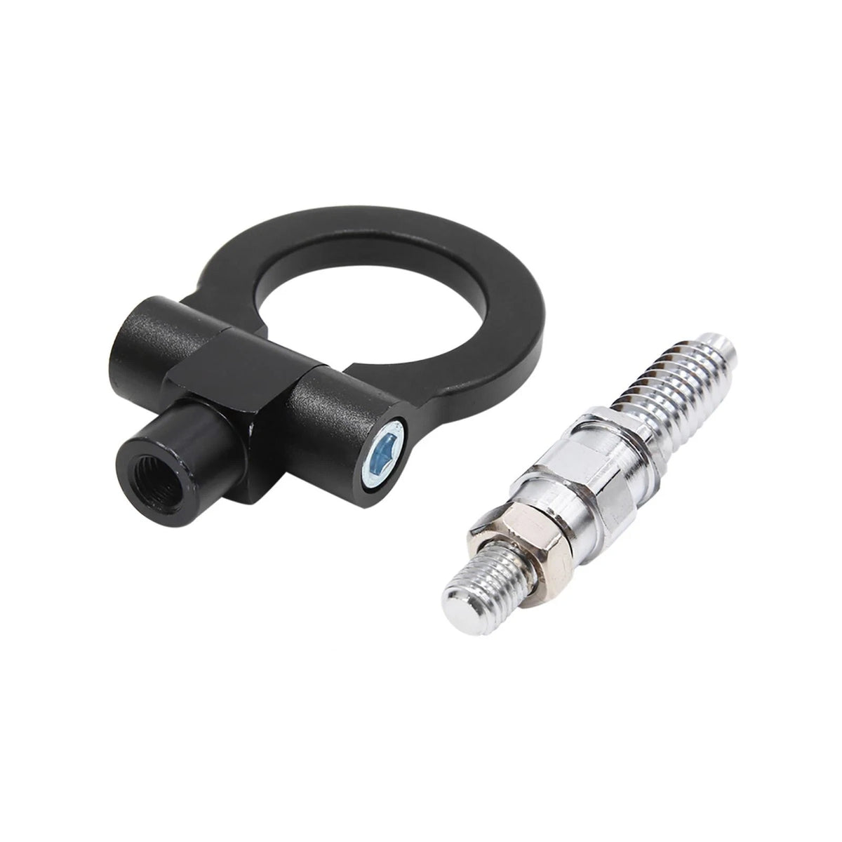 Trailer Ring Eye Towing Hook Screw Black Aluminum Alloy for BMW E Series