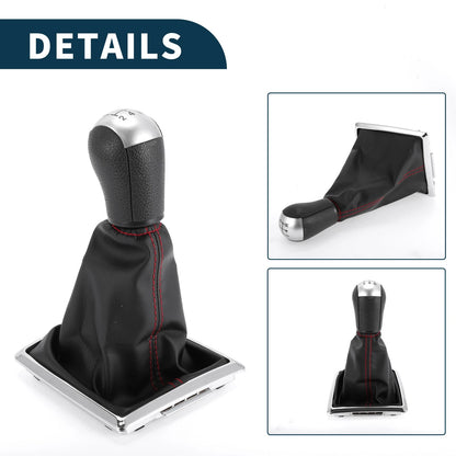5 Speed Manual Gear Shifter Knob & Cover for Ford Focus MK2 (2004-2008)