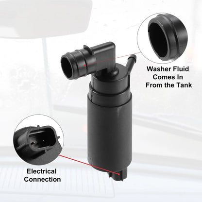 Car Windshield Washer Pump 1 x 8534005010 for Honda Civic Mk7 (2001-2005)