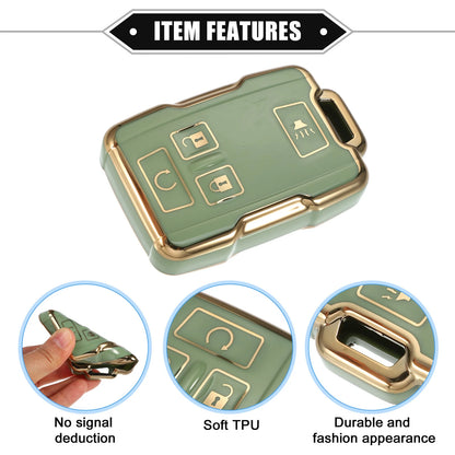 4-Button TPU Key Fob Cover for Chevy Suburban / GMC Green