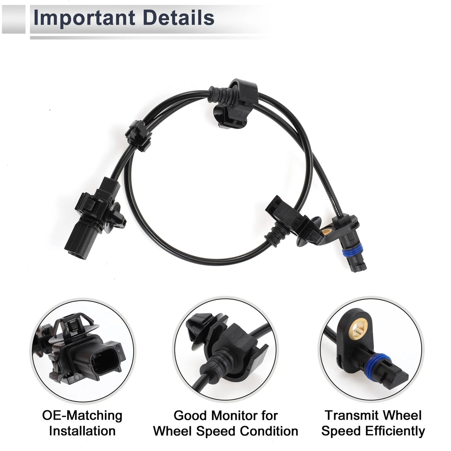 ABS Wheel Speed Sensor for Honda Civic EX LX Rear Right (2006-2011)