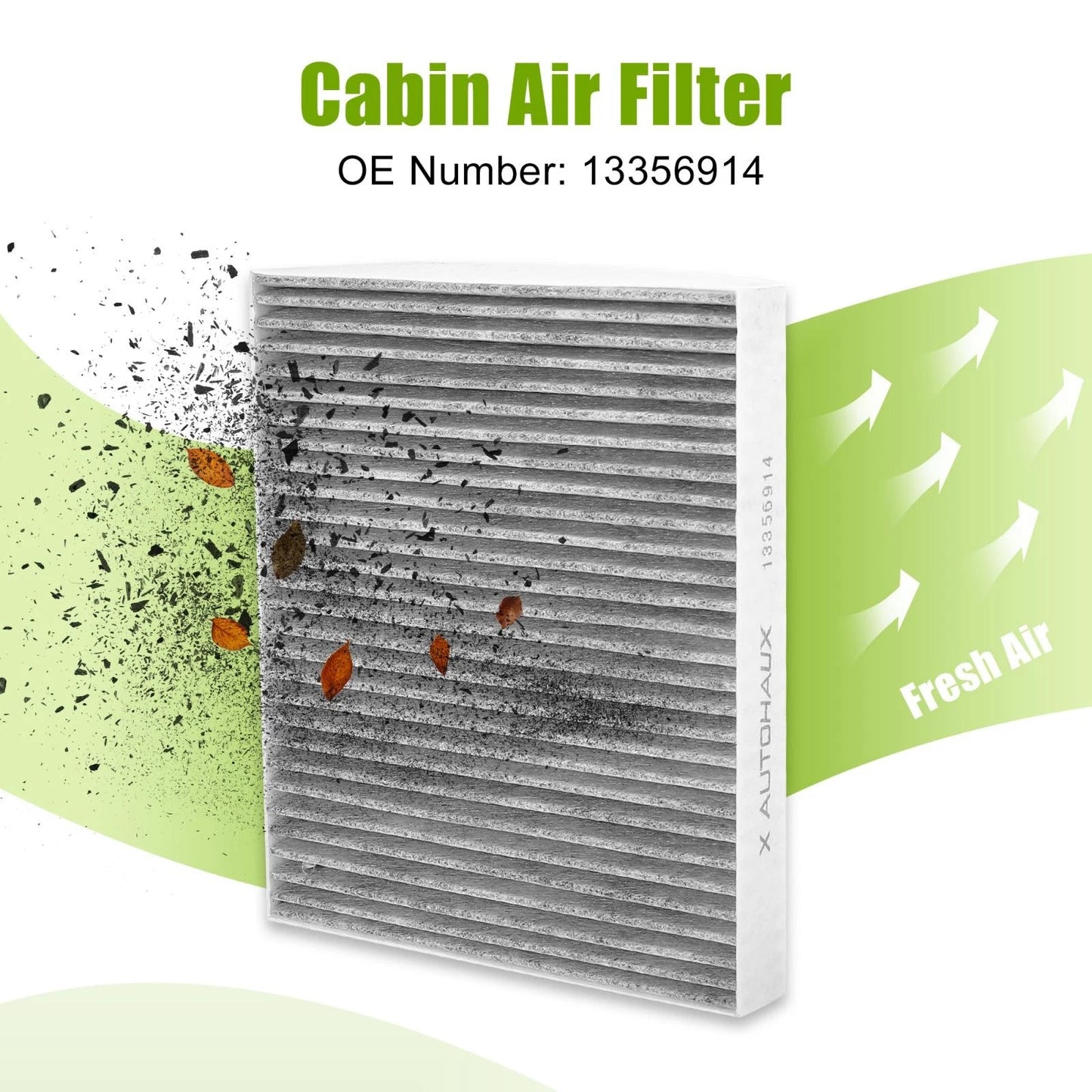Cabin Air Filter / Gray / Cabin Air Filter for Chevrolet Buick