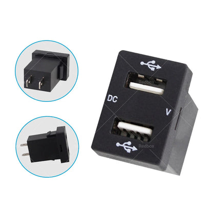 DUAL USB CHARGER + VOLT METER for Toyota Hilux, Prado, Camry (2010-2023)