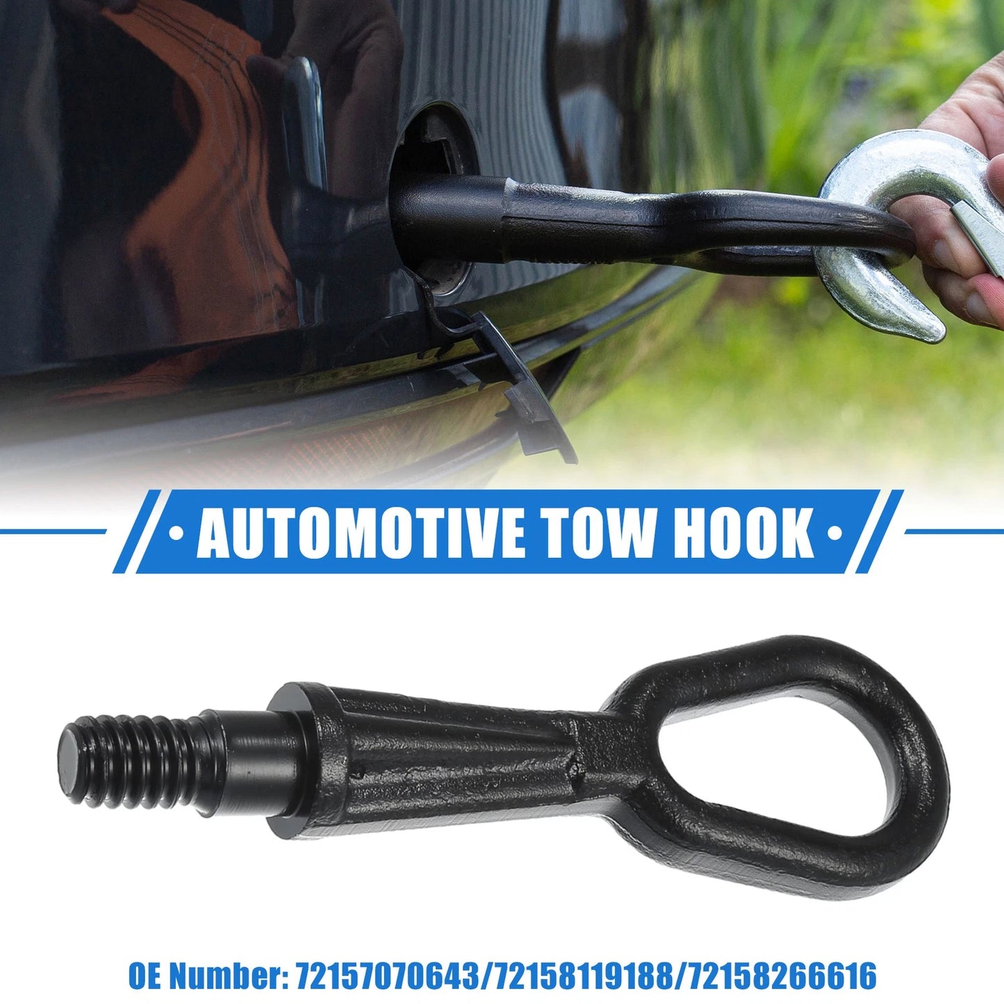 Tow Hook for BMW X3 E83 & X5 E53 Front Rear Bumper Towing (2004-2010)