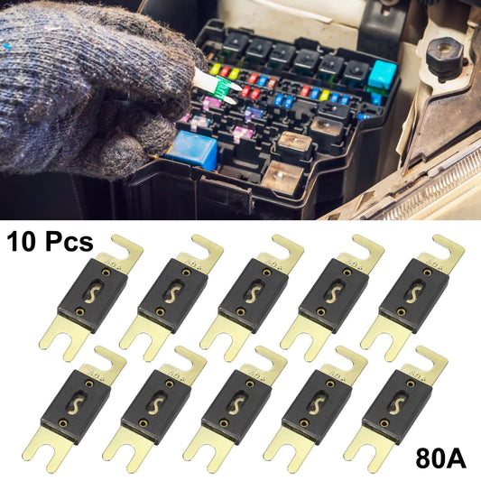10 x 80A ANL Fuse for Car, Truck, Motorcycle, Boat, Audio