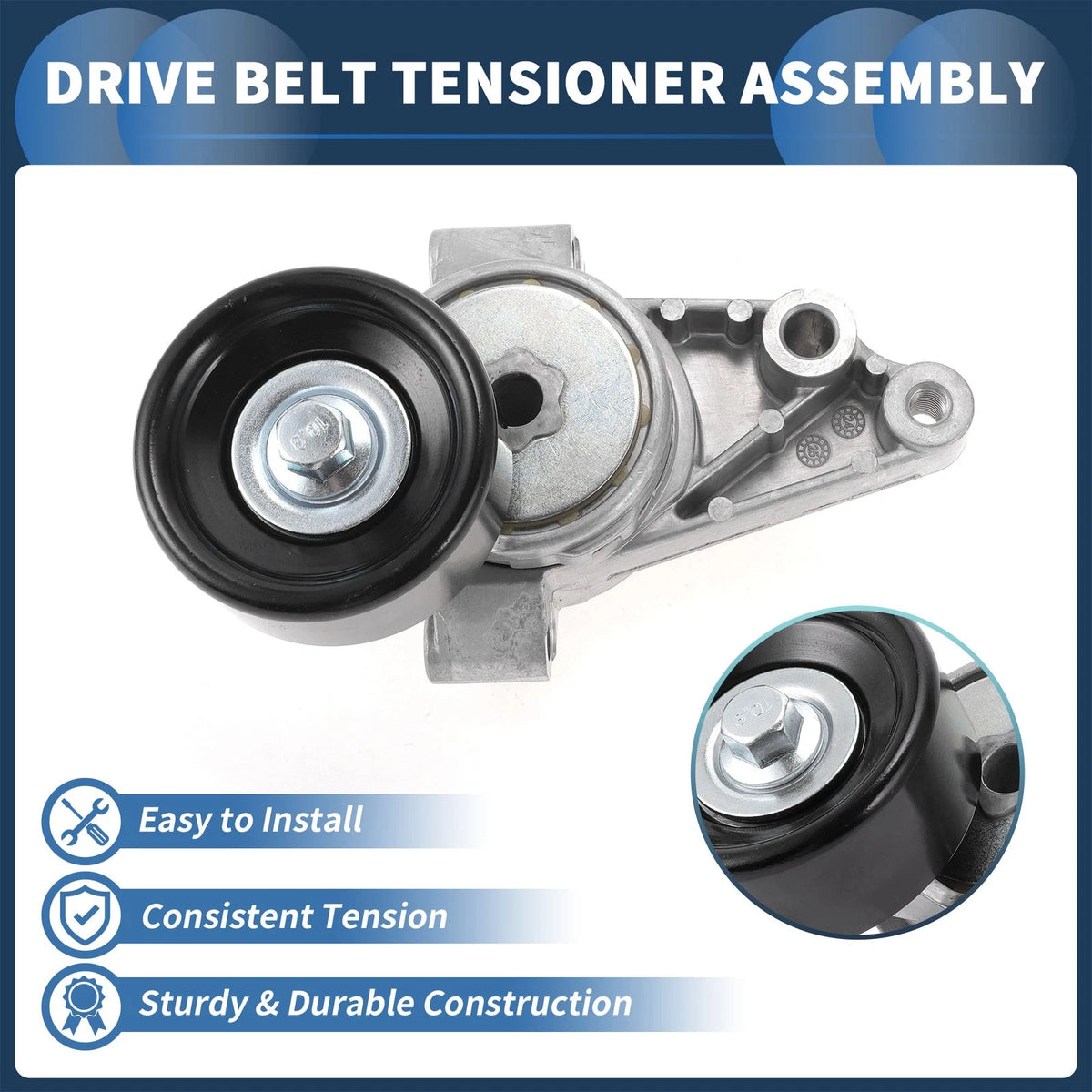 Belt Tensioner for Nissan Frontier L4 2.5L Pickup (2005-2019) 1 Pc