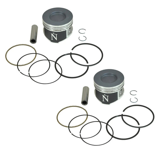 2 x 76mm Piston Kits for Kawasaki Mule 2500 2510 3000 3010