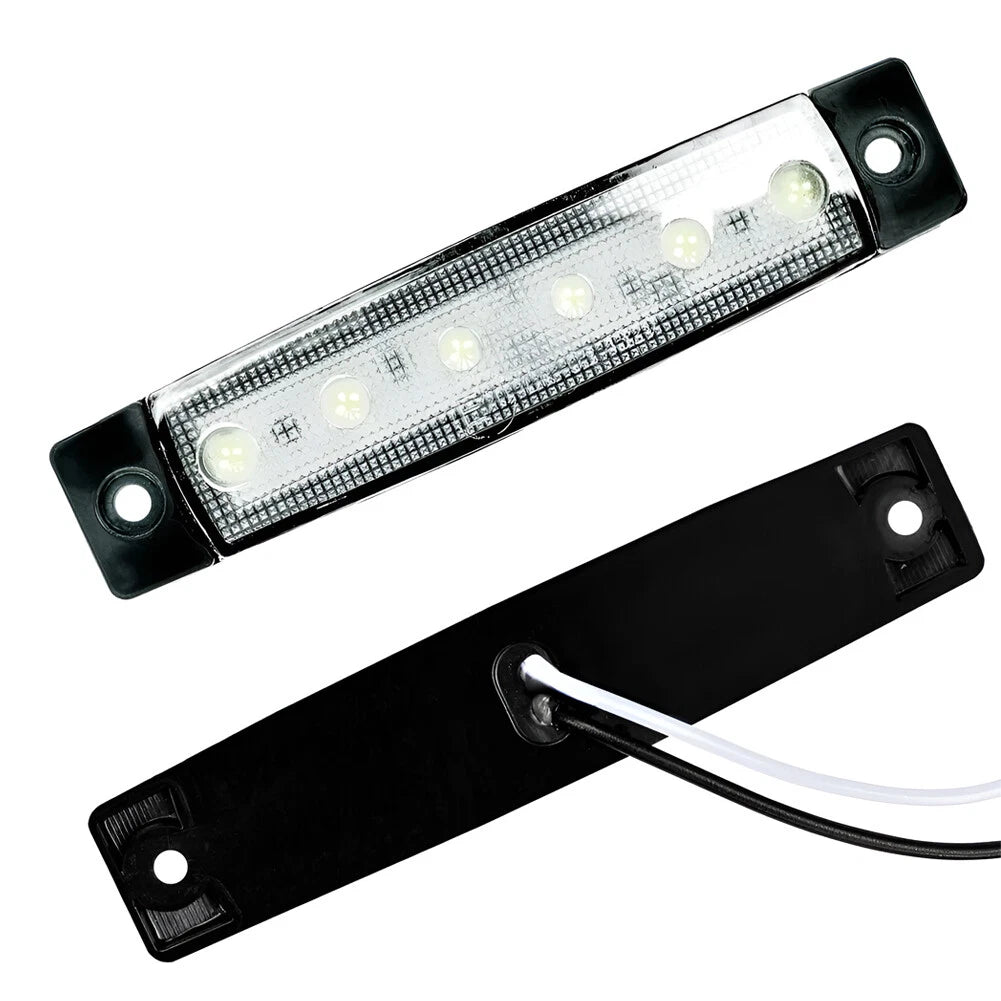 10 x Universal 6 LED Side Marker Indicator Lights for Car