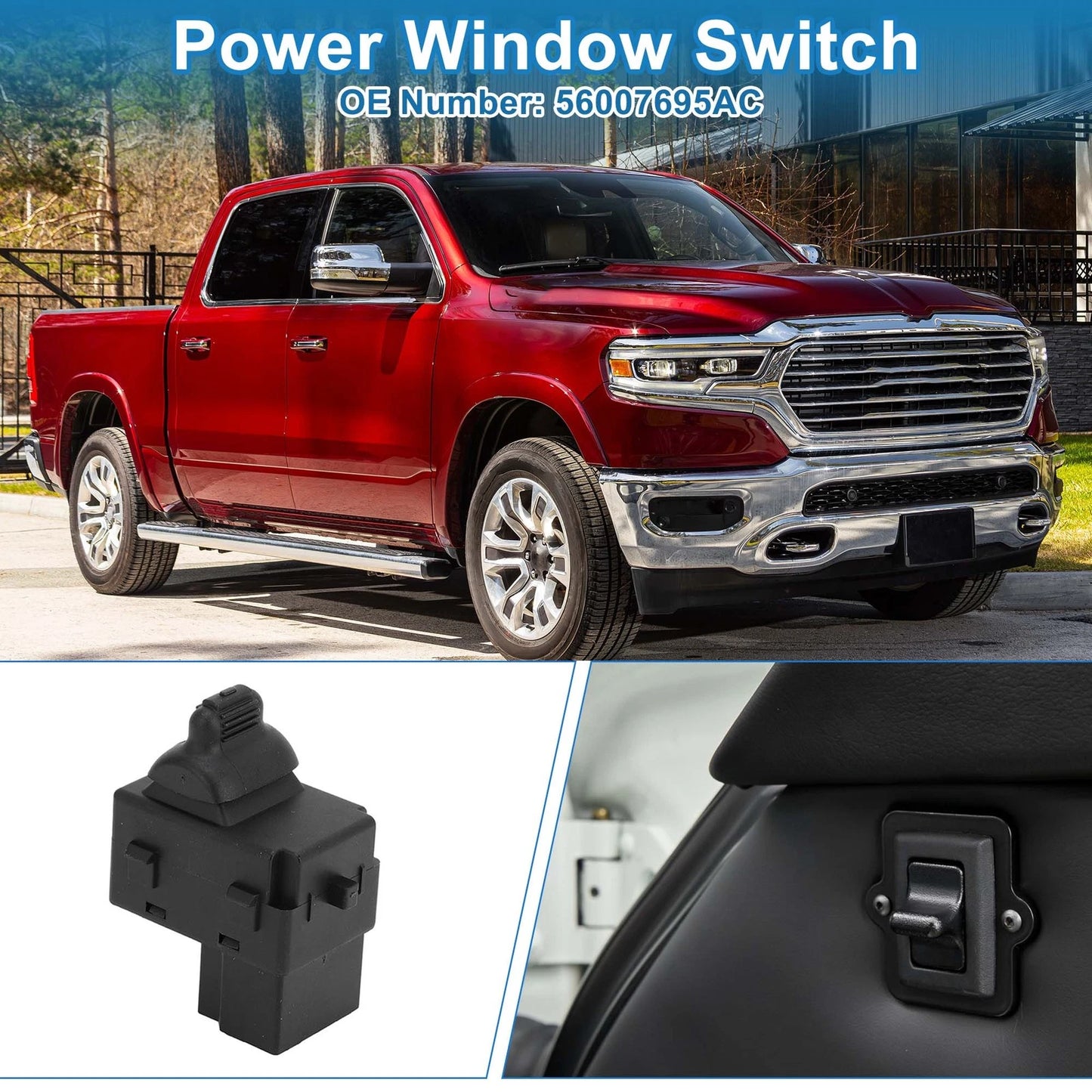 Power Window Switch Front for Dodge Dakota Durango Ram 1500
