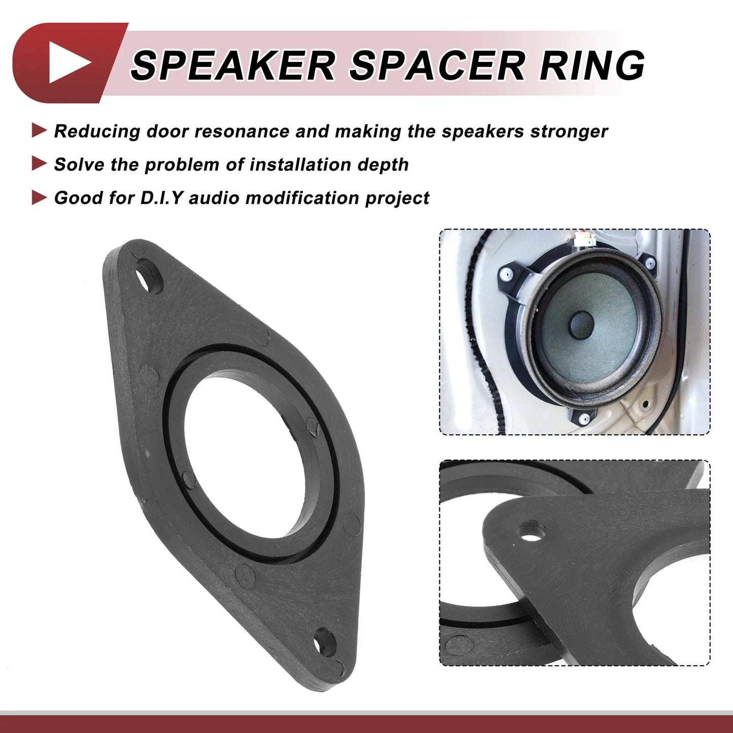 Speaker Spacer Ring Adaptor for Toyota Tacoma 2005-2023 1.5" 2 x Pcs