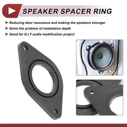 Speaker Spacer Ring Adaptor for Toyota Tacoma 2005-2023 1.5" 2 x Pcs