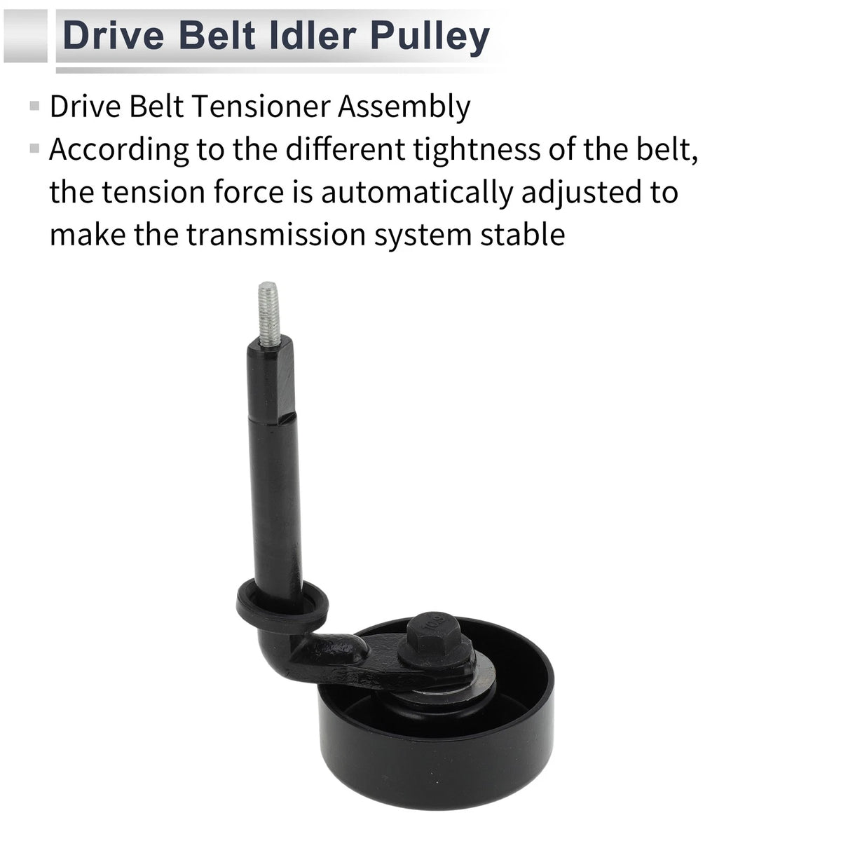 Drive Belt Idler Pulley for BMW 330d (1999-2010) - Black 1 x Piece
