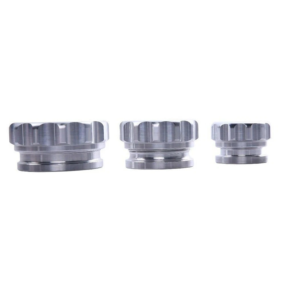 2 x 50.8mm Aluminium Weld On Filler Neck And Cap Water Tank Sliver