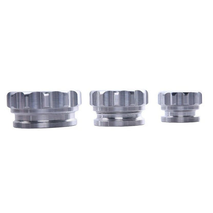 2 x 50.8mm Aluminium Weld On Filler Neck And Cap Water Tank Sliver
