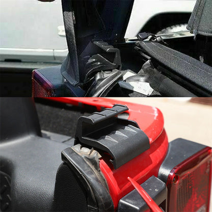 Soft Top Rear Window Tailgate Bar Retainer Bracket for Wrangler JK (07-21)