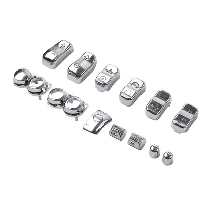 Hand Control Switch Housing Button Cap Chrome for Harley Road Electra (2009-2023)