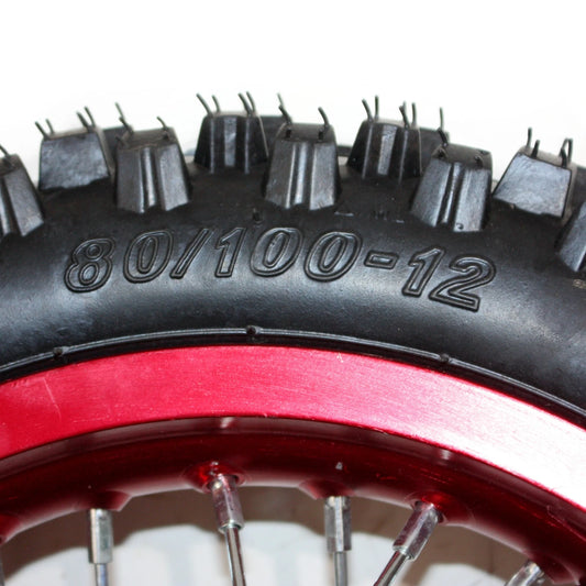 12" Rear Wheel Rim Tire for PIT PRO Dirt Bike (3.00-12)
