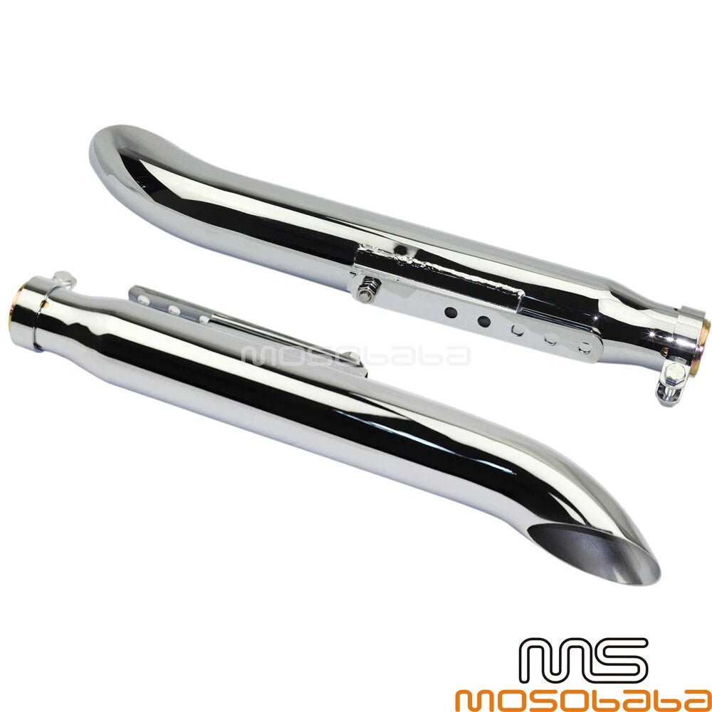 19'' Turn Out Exhaust Mufflers for Harley Cafe Racer & Suzuki VL 125 800