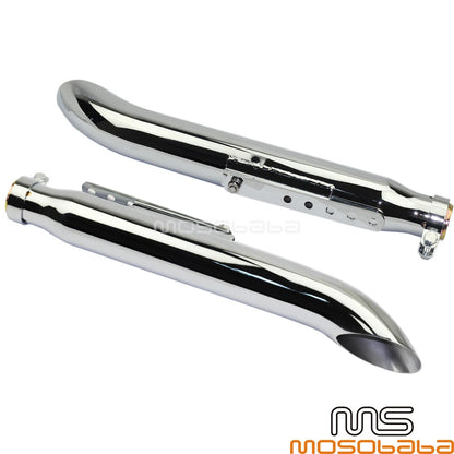 19'' Turn Out Exhaust Mufflers for Harley Cafe Racer & Suzuki VL 125 800