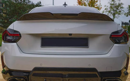 Rear M4 Style Spoiler Wing for BMW 2 Series G42 Coupe 2022-2023 Glossy Black