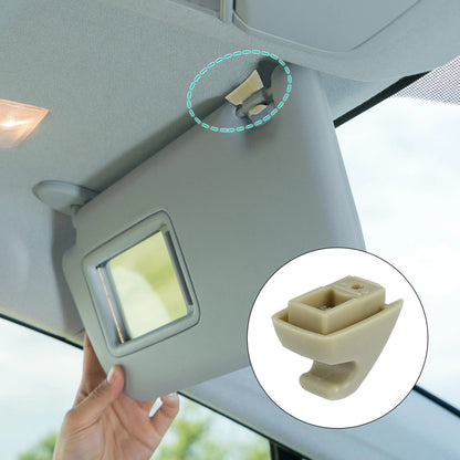 Beige Plastic Visor Hook Clip Bracket Retainer for Chevy GMC
