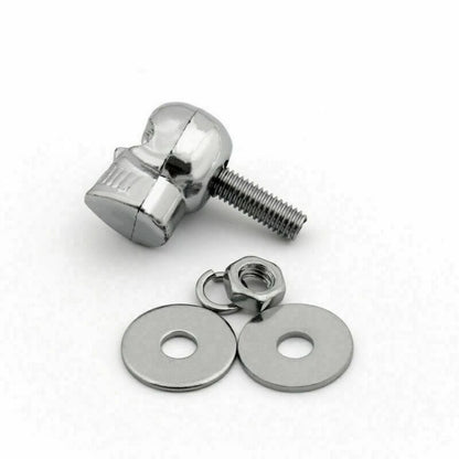 4pcs Chrome Skull License Plate Frame Screws for Universal Motorcycle