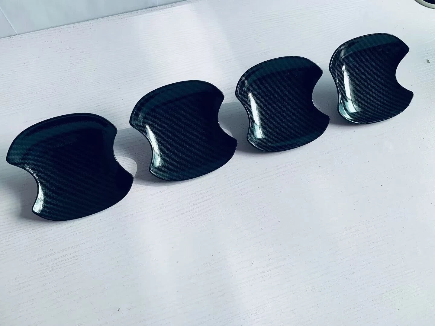 Door Handle Bowl Lid Side Cover Trim for Lexus GX550 (2024-2025) 4 x Carbon Fiber