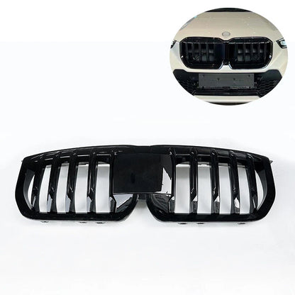 Gloss Black Front Bumper Kidney Grille Grill For BMW X1 U11 U12 20232024