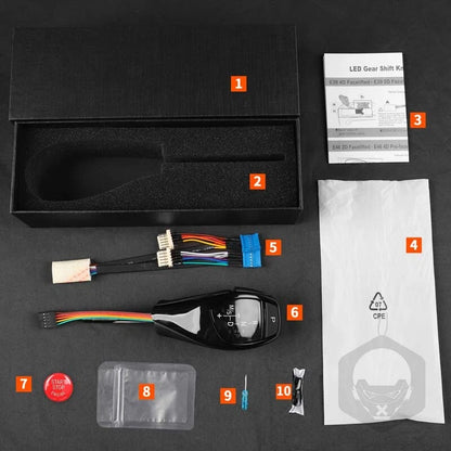 ABS Black LED Shift Knob Gear Shifter for BMW E90 E92 E93 E81 E82 E84 E87 E88