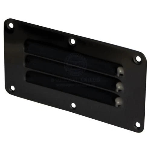 Stainless Steel Black PVD Surface Mount Louvre Vent 127mm x 65mm