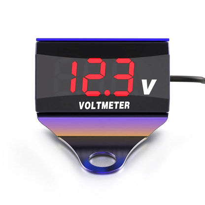Digital LED Volt Meter Waterproof Voltage Gauge for Universal Applications
