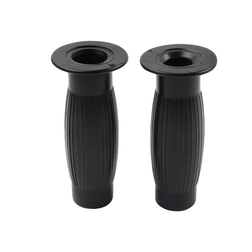 Universal 7/8" 1" Easy-Hold Hand Grips for Vintage Motorcycle Handlebars Black