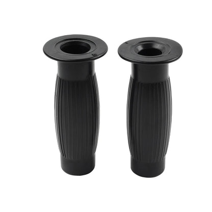 Universal 7/8" 1" Easy-Hold Hand Grips for Vintage Motorcycle Handlebars Black