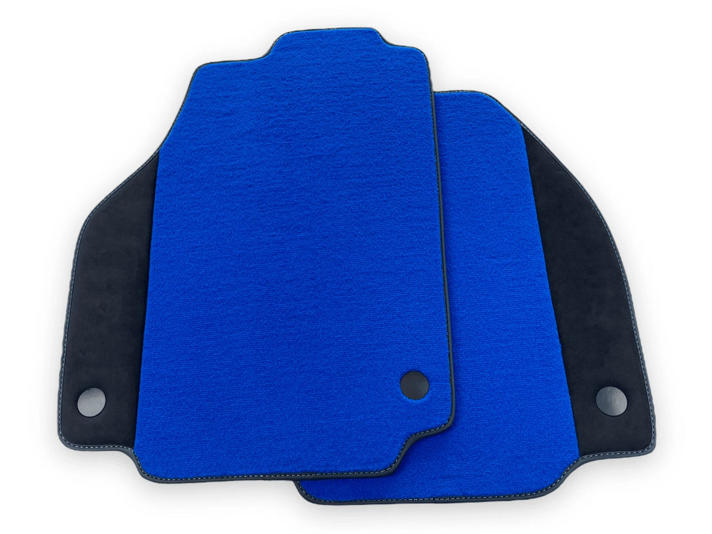 AutoWin Blue Floor Mats for Ferrari F8 Spider (2019-2023) Alcantara Leather