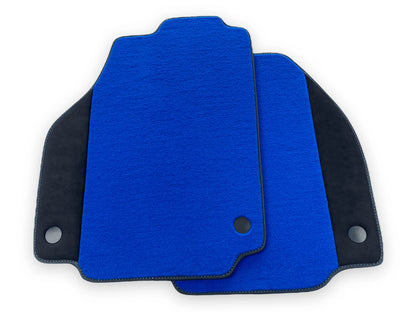 AutoWin Blue Floor Mats for Ferrari F8 Spider (2019-2023) Alcantara Leather