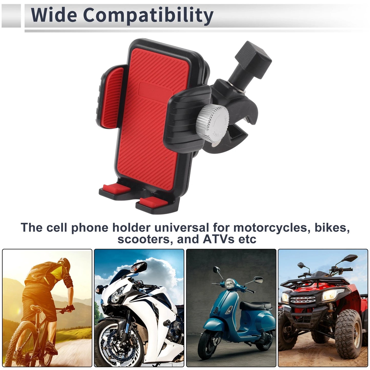 Phone Mount Holder 4.7-7.2" for Motorcycle