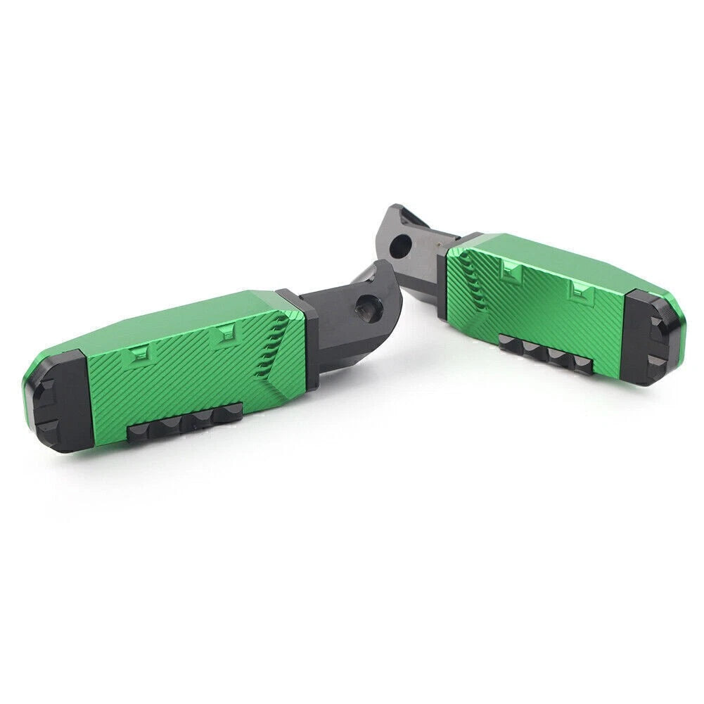 CNC Rear Passenger Footrests for Yamaha FZ1, YZF R3 (2006-2023) - Green