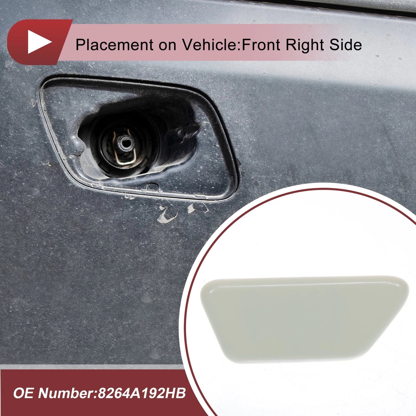 Washer Nozzle Cover Cap for Mitsubishi Outlander XL (2013-2015)
