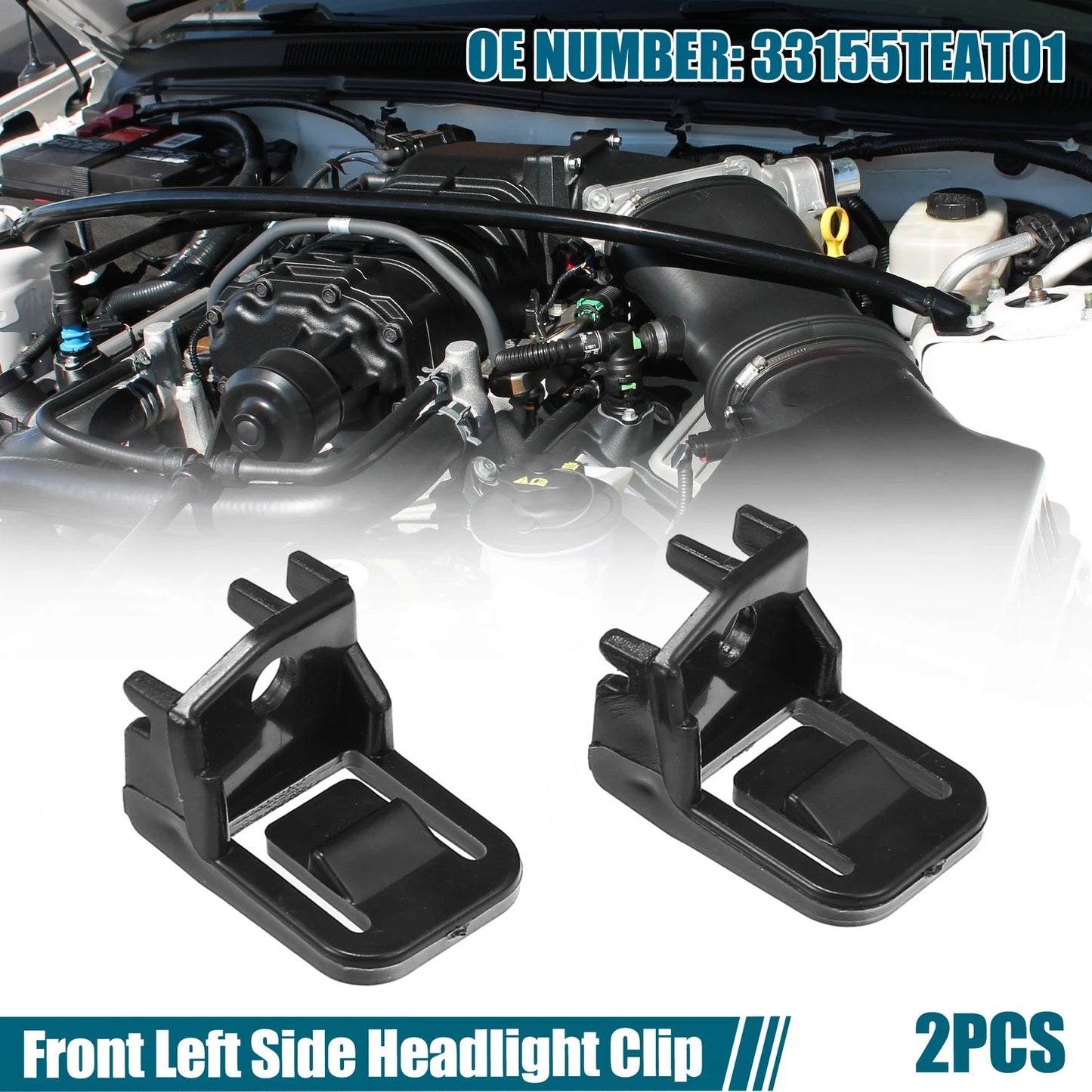 Front Left Headlight Clips for Honda Civic (2016-2020)