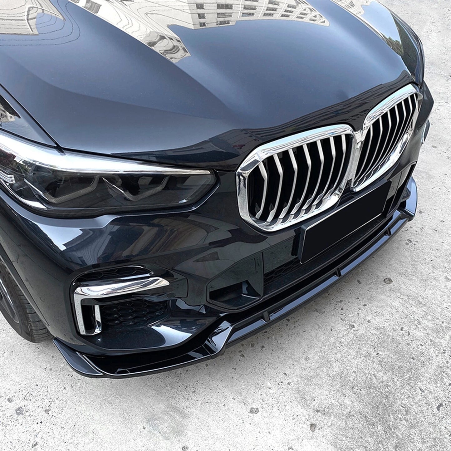 Bumper Splitter Lip for BMW X5 G05 M Sport (2019-2023) Gloss Black