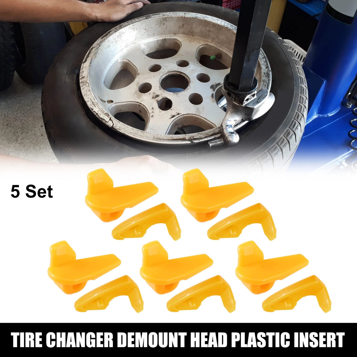 5 x Demount Head Plastic Insert 1.81x0.87x0.98 for Motorcycle Tire Changer