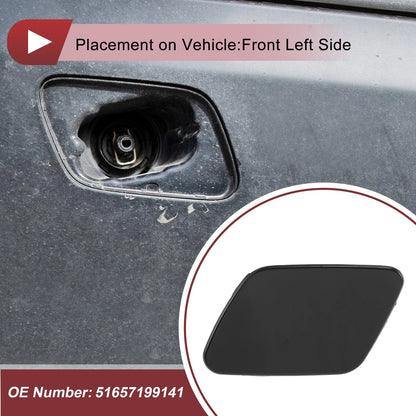 Bumper Trim Nozzle Cover for BMW X5 (2007-2013) Black