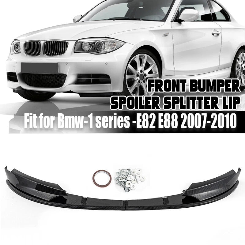 Carbon Look Front Bumper Lip Splitter for BMW E82 E88 135i (2007-2010)
