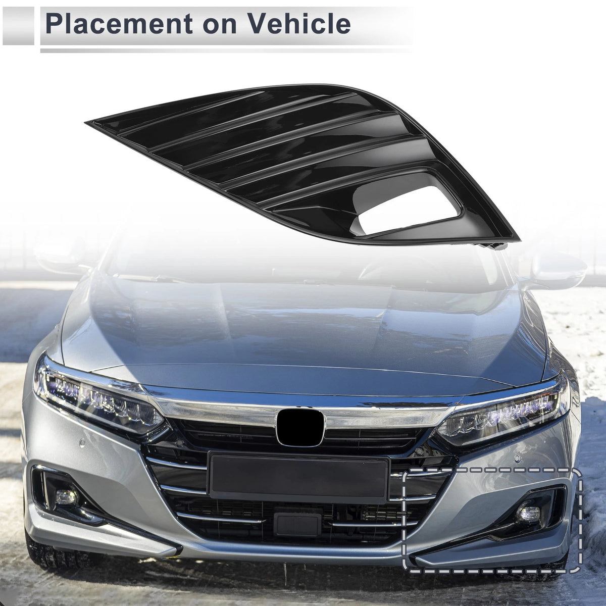 1 Pc Front Left Fog Light Grill for Toyota Camry SE/XSE (2018-2020)