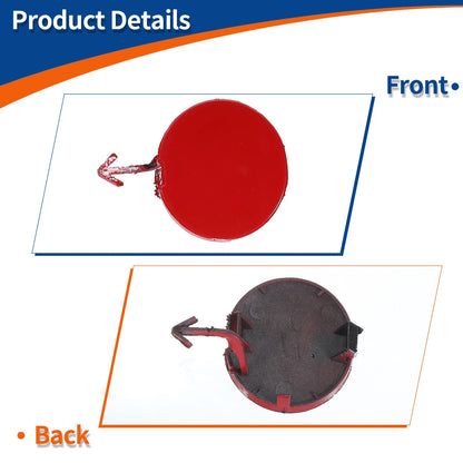 Front Left Tow Hook Cover for Mazda 6 (2003-2005) - Red